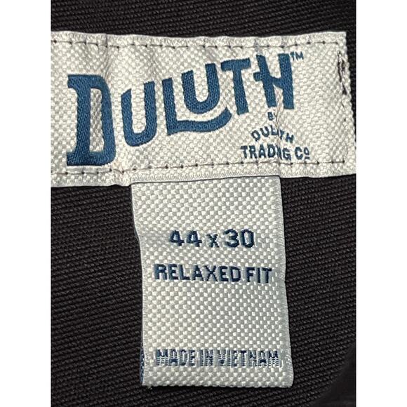 Duluth Trading Co. Mens 44x30 Black Flex Firehose Relaxed Fit Work Pants Utility - Picture 3 of 8